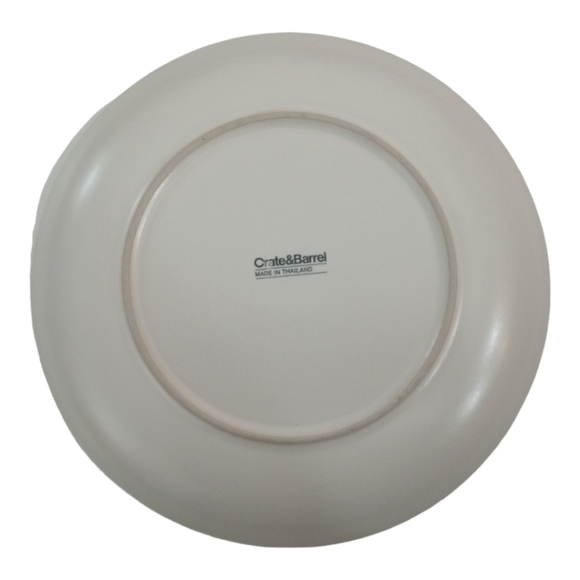 Crate and Barrel Yellow Plates 8.5" Salad Snack Luncheon Set of 4 - Picture 7 of 8